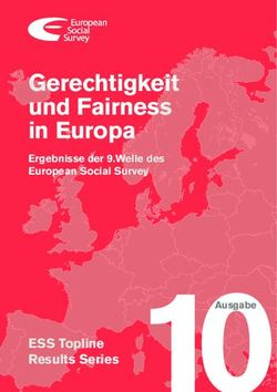 Results Series 10Ausgabe - Gerechtigkeit und Fairness in Europa - ESS Topline - European Social Survey