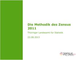 Die Methodik des Zensus 2011 - Th&uuml;ringer Landesamt f&uuml;r Statistik 22.08.2013 - Th&uuml;ringer Landesamt f&uuml;r Statistik