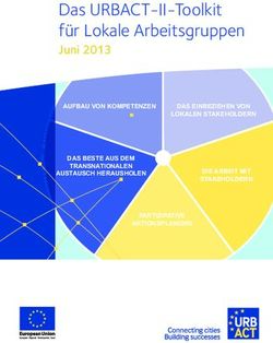 Das URBACT-II-Toolkit für Lokale Arbeitsgruppen - Juni 2013 AUFBAU VON KOMPETENZEN