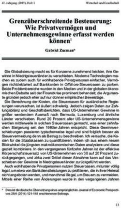 Grenz&uuml;berschreitende Besteuerung: Wie Privatverm&ouml;gen und Unternehmensgewinne erfasst werden - "Wirtschaft und ...