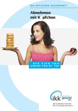 Abnehmen mit Köpfchen - IKK-RATGEBER GESUNDHEIT - ÜBER SINN UND UNSINN VON DIÄTEN