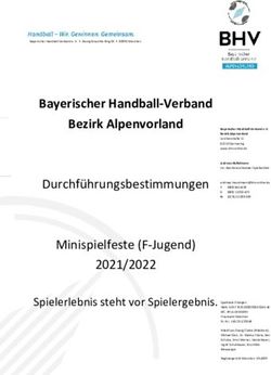 Bayerischer Handball-Verband Bezirk Alpenvorland - Durchf&uuml;hrungsbestimmungen Minispielfeste (F-Jugend) 2021/2022