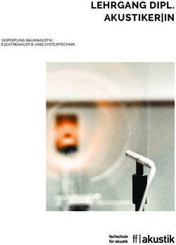 LEHRGANG DIPL. AKUSTIKER|IN - VERTIEFUNG RAUMAKUSTIK, ELEKTROAKUSTIK UND SYSTEMTECHNIK - ffakustik