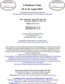 2 Obedience Trials 25. & 26. August 2021 - All breeds and crossbreeds are welcome! - WEWASC