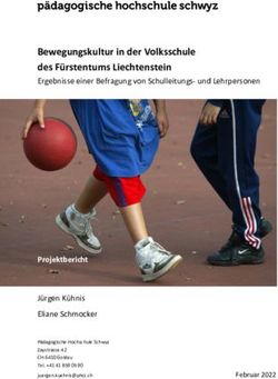 Bewegungskultur in der Volksschule des F&uuml;rstentums Liechtenstein