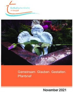 Gemeinsam. Glauben. Gestalten. Pfarrbrief November 2021