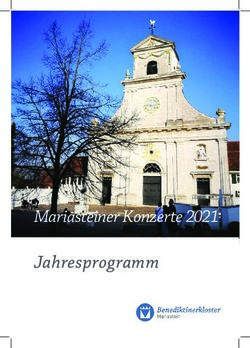 Mariasteiner Konzerte 2021 Jahresprogramm