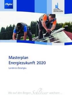 Masterplan Energiezukunft 2020 - Landkreis Ostallgäu - Landkreis Ostallgäu