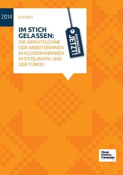 2014 REPORT IM STICH GELASSEN: DIE ARMUTSLÖHNE DER ARBEITERINNEN IN KLEIDERFABRIKEN IN OSTEUROPA UND DER TÜRKEI - Ein Lohn zum Leben