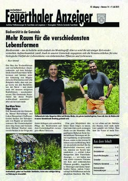 Mehr Raum f&uuml;r die verschiedensten Lebensformen - Biodiversit&auml;t in der Gemeinde