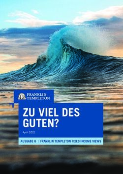 ZU VIEL DES GUTEN? AUSGABE 6 | FRANKLIN TEMPLETON FIXED INCOME VIEWS - April 2021