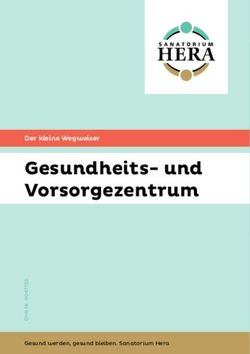 Gesundheits- und Vorsorgezentrum - Der kleine Wegweiser - Sanatorium Hera