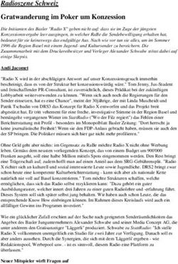 Radioszene Schweiz Gratwanderung im Poker um Konzession