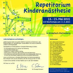 Repetitorium Kinderan&auml;sthesie-15. Mai 2021 mit Workshops am 11.5.2021 - Klinikum Stuttgart