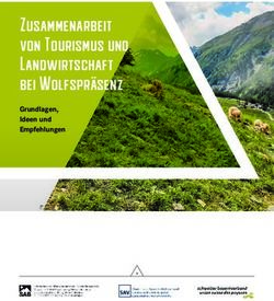 Zusammenarbeit von Tourismus und Landwirtschaft bei Wolfspra senz - Grundlagen, Ideen und Empfehlungen