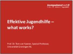 Effektive Jugendhilfe - what works? - Prof. Dr. Tom van Yperen, Special Professor, Universität Groningen NL - kompetenzhoch3