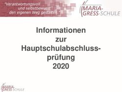 Informationen zur Hauptschulabschluss-pr&uuml;fung 2020 - Maria-Gress-Schule