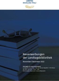 Neuerwerbungen der Landtagsbibliothek - November/Dezember 2022 Herausgeber der Neuerwerbungsliste: Landtag Rheinland-Pfalz Platz der Mainzer ...