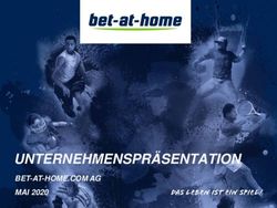 UNTERNEHMENSPR&Auml;SENTATION - BET-AT-HOME.COM AG