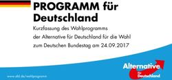 PROGRAMM für Deutschland - Kurzfassung des Wahlprogramms der Alternative für Deutschland für die Wahl zum Deutschen Bundestag am 24.09.2017 ...