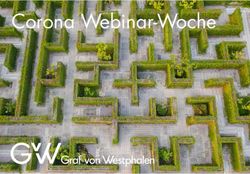 CORONA WEBINAR-WOCHE - GVW GRAF VON WESTPHALEN
