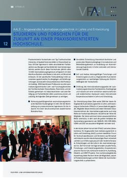 STUDIEREN UND FORSCHEN F&Uuml;R DIE ZUKUNFT AN EINER PRAXISORIENTIERTEN HOCHSCHULE - VFAALE ...