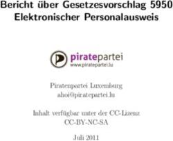 Bericht uber Gesetzesvorschlag 5950 Elektronischer Personalausweis - CC-BY-NC-SA Piratenpartei Luxemburg Inhalt verf ugbar ...