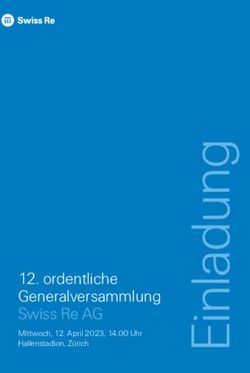 Ordentliche Generalversammlung Swiss Re AG - Mittwoch, 12. April 2023, 14.00 Uhr Hallenstadion, Z&uuml;rich