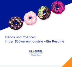 Trends und Chancen in der S&uuml;&szlig;warenindustrie - Ein R&eacute;sum&eacute; - kloepfel-cf.com
