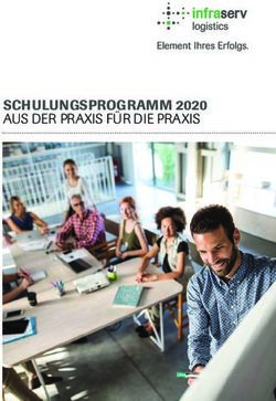 SCHULUNGSPROGRAMM 2020 AUS DER PRAXIS F&Uuml;R DIE PRAXIS - INFRASERV LOGISTICS