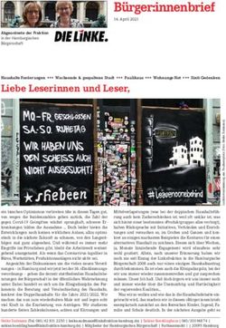B&uuml;rger:innenbrief - Linksfraktion Hamburg