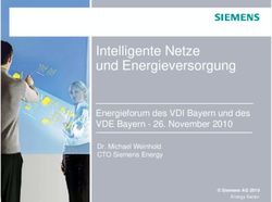 Intelligente Netze und Energieversorgung - Energieforum des VDI Bayern und des VDE Bayern - November 2010