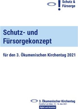 Schutz- und Fürsorgekonzept - für den 3. Ökumenischen Kirchentag 2021 - Ökumenischer Kirchentag
