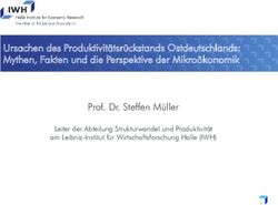 Ursachen des Produktivitätsrückstands Ostdeutschlands: Mythen, Fakten und die Perspektive der Mikroökonomik - Prof. Dr. Steffen Müller ...