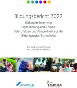Bildungsbericht 2022 Bildung in Zeiten von Digitalisierung und Corona: Daten, Fakten und Perspektiven aus der Bildungsregion Schweinfurt - Stadt ...