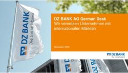 DZ BANK AG German Desk - Wir vernetzen Unternehmen mit internationalen M&auml;rkten November 2018