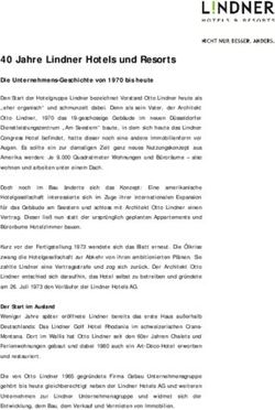 40 Jahre Lindner Hotels und Resorts - Die Unternehmens-Geschichte von 1970 bis heute
