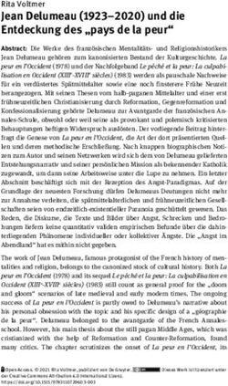 Jean Delumeau (1923-2020) und die Entdeckung des "pays de la peur"