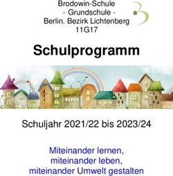 Schulprogramm Schuljahr 2021/22 bis 2023/24 - Miteinander lernen, miteinander leben, Brodowin-Schule