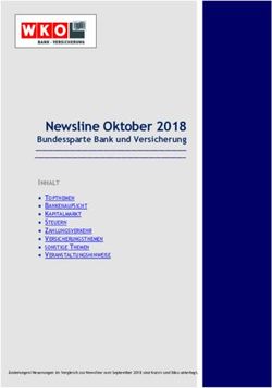 Newsline Oktober 2018 - Bundessparte Bank und Versicherung - WKO