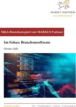 Im Fokus: Branchensoftware - M&A-Branchenreport von MARKUS Partners Oktober 2020