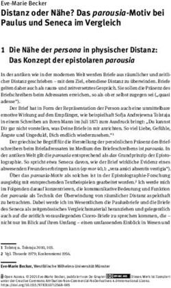 Distanz oder Nähe? Das parousia-Motiv bei Paulus und Seneca im Vergleich