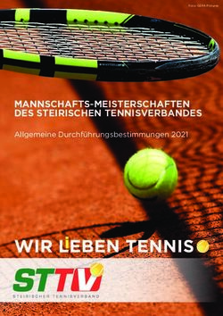 MANNSCHAFTS-MEISTERSCHAFTEN DES STEIRISCHEN TENNISVERBANDES - Allgemeine Durchf&uuml;hrungsbestimmungen 2021