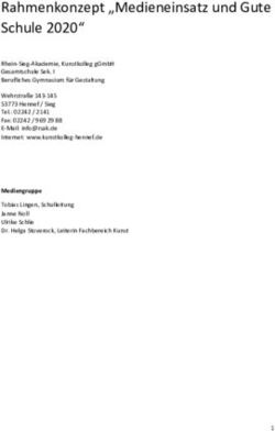 Rahmenkonzept "Medieneinsatz und Gute Schule 2020" - Kunstkolleg Hennef