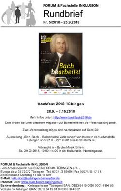 Rundbrief FORUM & Fachstelle INKLUSION - Sozialforum-T&uuml;bingen