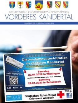 VORDERES KANDERTAL MITTEILUNGSBLATT DES GEMEINDEVERWALTUNGSVERBANDES - Gemeinde Schallbach