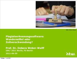 Plagiatserkennungssoftware: Wundermittel oder Zeitverschwendung? Prof. Dr. Debora Weber-Wulff - GML2 2011 Berlin, FU Berlin 2011-06-30