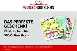 DAS PERFEKTE GESCHENK! - Ein Gutschein für 500 Online-Shops Der Wunschgutschein als Mitarbeiter- und Kundengutschein