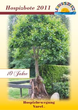 10 Jahre - Hospizbote 2011 - Hospizbewegung - Hans-Joachim ...