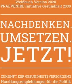 JETZT! UMSETZEN. NACHDENKEN - Wei&szlig;buch Version 2020 PRAEVENIRE Initiative Gesundheit 2030